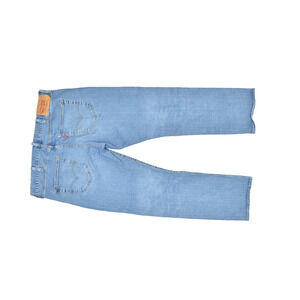 Levi's 505 Regular Men's Jeans Blue Denim Size 38x30 Light Wash Stretch Blend